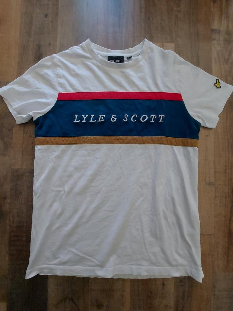 Lyle & Scott t-shirt, Wit, Overige maten, Ophalen of Verzenden, Zo goed als nieuw