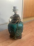 Vintage Oosterse Tafellamp - Groen Keramiek, Ophalen