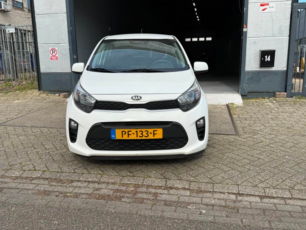 Kia Picanto 1.0 CVVT EconomyPlusLine|Airco|5-deurs|Elektrisc, Auto's, Stof, Gebruikt, 4 stoelen, Wit
