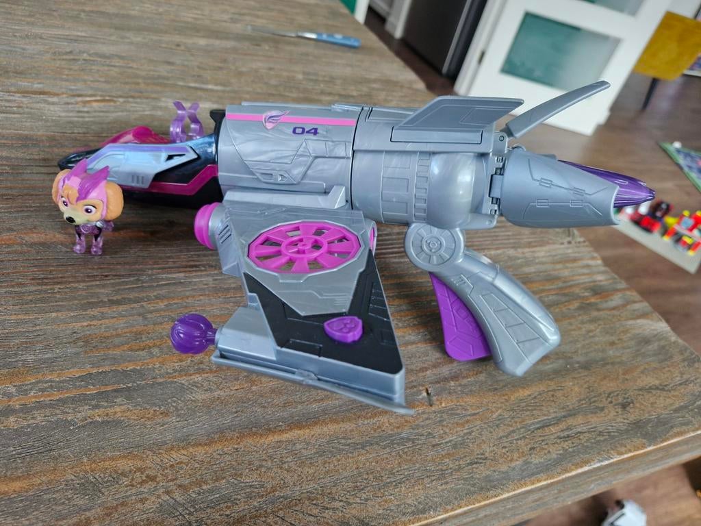 Paw patrol Mighty Movie - vliegtuig Skye met licht en geluid, Ophalen of Verzenden, Zo goed als nieuw