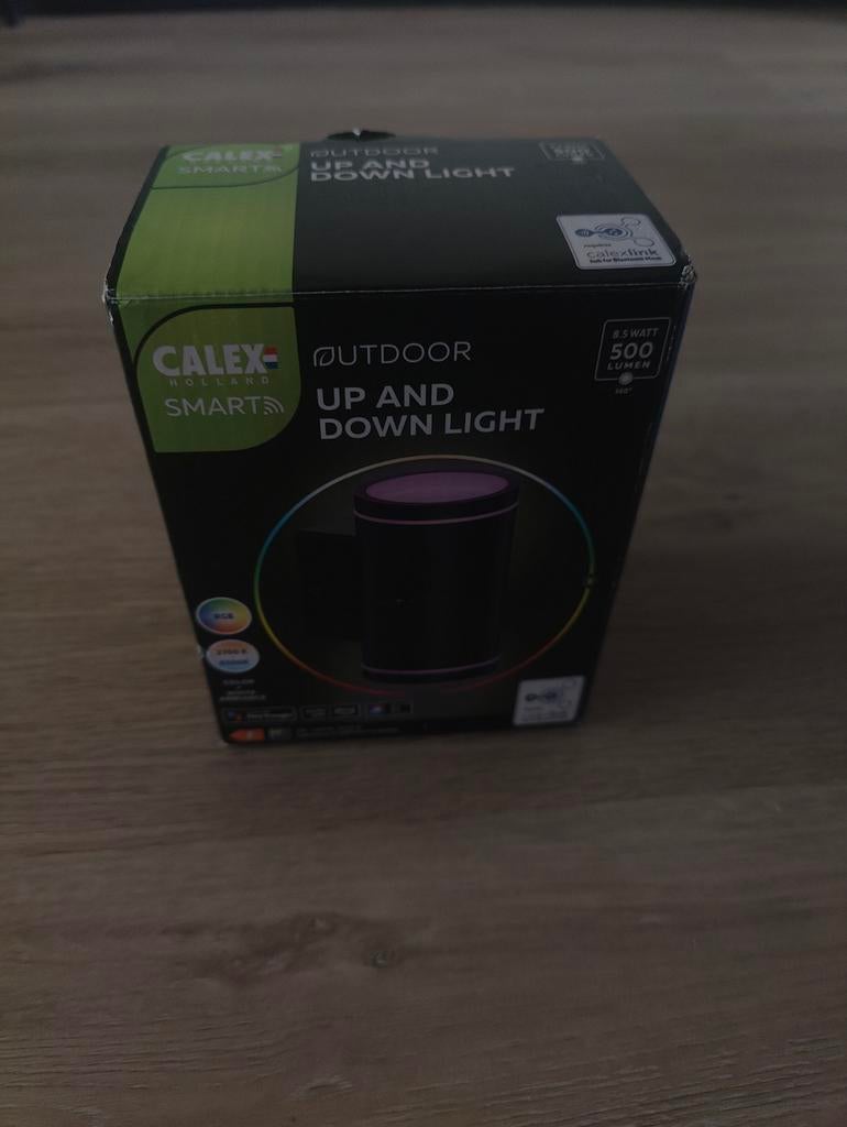 Nieuw! Calex Smart Buiten Wandlamp Up & Down Multicolor, Minder dan 50 watt, Wandlamp, Ophalen of Verzenden, Netvoeding