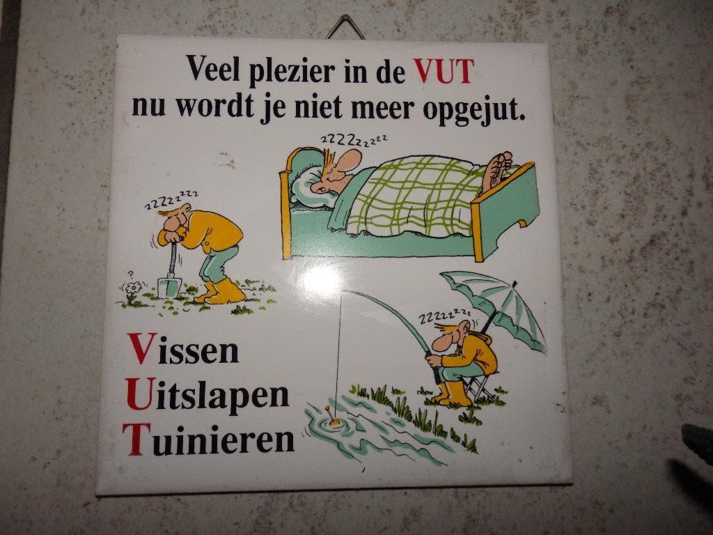 Tegel veel plezier met de Vut, Ophalen of Verzenden