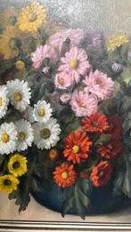 Chrysanten olieverf schiderij van kunstenaar Wim Bartelts, Antiek en Kunst, Kunst | Schilderijen | Klassiek, Ophalen of Verzenden