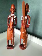 Zuid Afrikaans Hout snijwerk man/vrouw, Ophalen of Verzenden