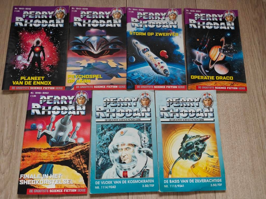 7 stuks Perry Rhodan, Meerdere comics, Ophalen of Verzenden, Gelezen, Europa