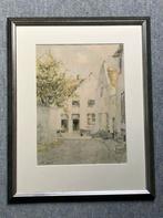 Reproductie aquarel straatje in Thorn, Limburg, Ophalen