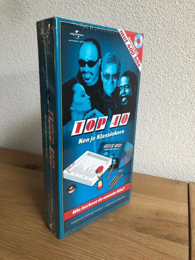 Top 40 Ken je Klassiekers + Cd (396 muziekfragmenten) NIEUW!, Hobby en Vrije tijd, Gezelschapsspellen | Overige, Nieuw, Vijf spelers of meer