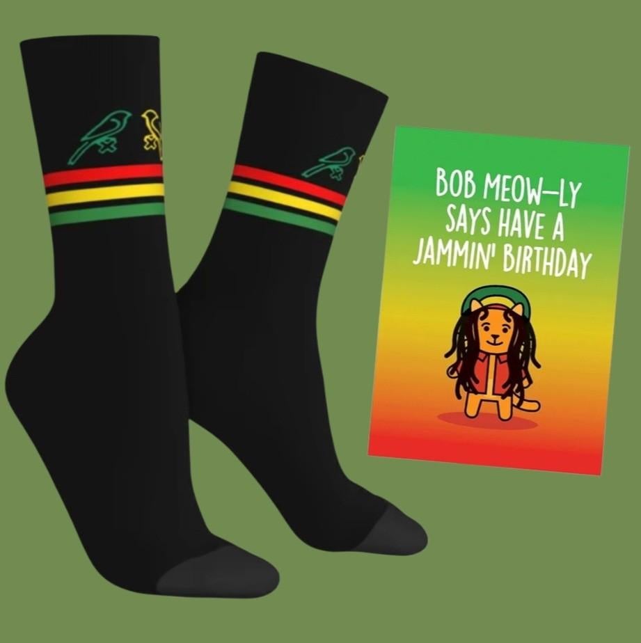 BOB MARLEY SOKKEN + VERJAARDAGS KAART BOB MARLEY, Kleding | Heren, Ophalen of Verzenden, Nieuw
