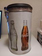 Vintage Coca-Cola Blik met Historische Flessen, Verzamelen, Ophalen of Verzenden, Nieuw, Gebruiksvoorwerp
