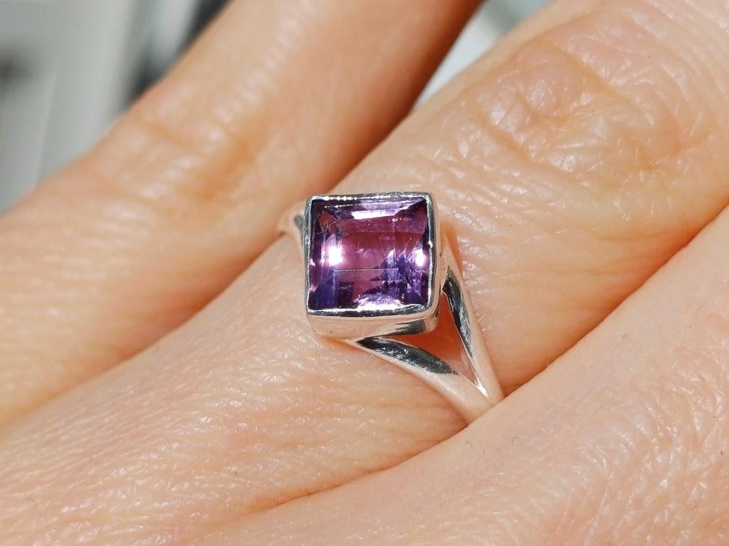 Vanoli 925 zilveren ring met amethist maat 17, Daiva1973@hotmail.com, Vanoli, Amsterdam, Paars