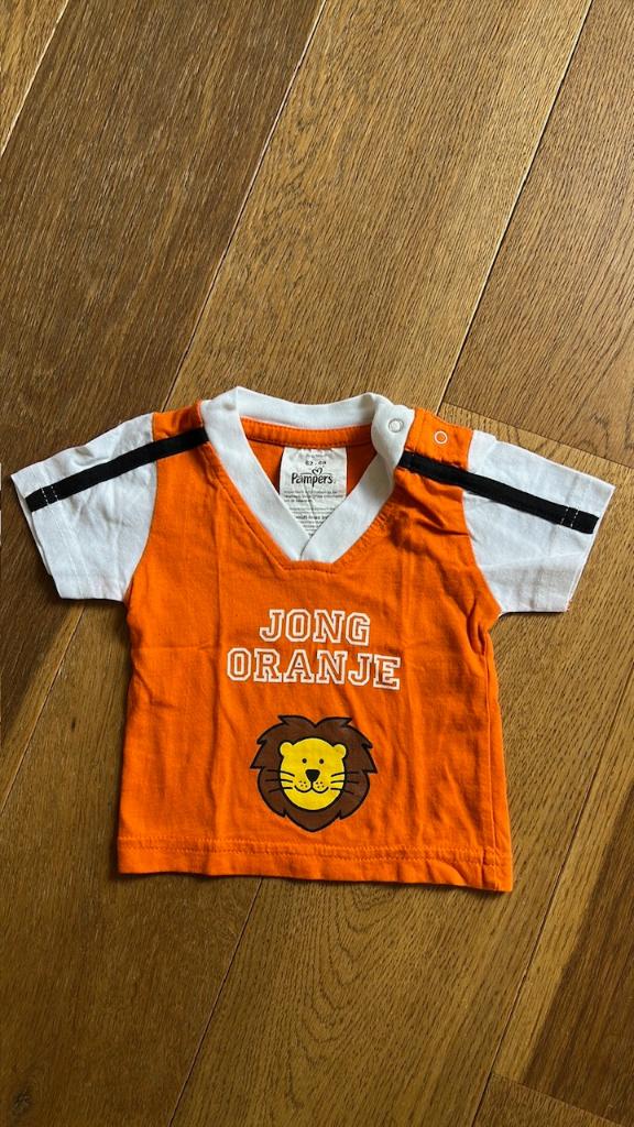 Oranje Koningsdag baby shirt Jong oranje leeuw maat 62/68, Kinderen en Baby's, Babykleding | Maat 62, Ophalen of Verzenden, Jongetje of Meisje