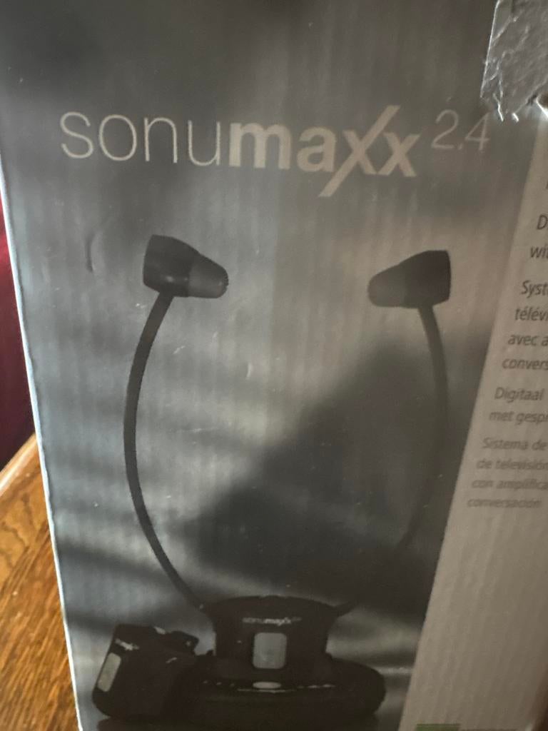 Sonumaxx 2.4 draadloze koptelefoon, Overige merken, Gebruikt, Ophalen of Verzenden, Over oor (circumaural)