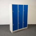 Lockerkast Grijs/Blauw - 6 Deurs 26082, Ophalen, Gebruikt, 100 tot 150 cm, 5 laden of meer