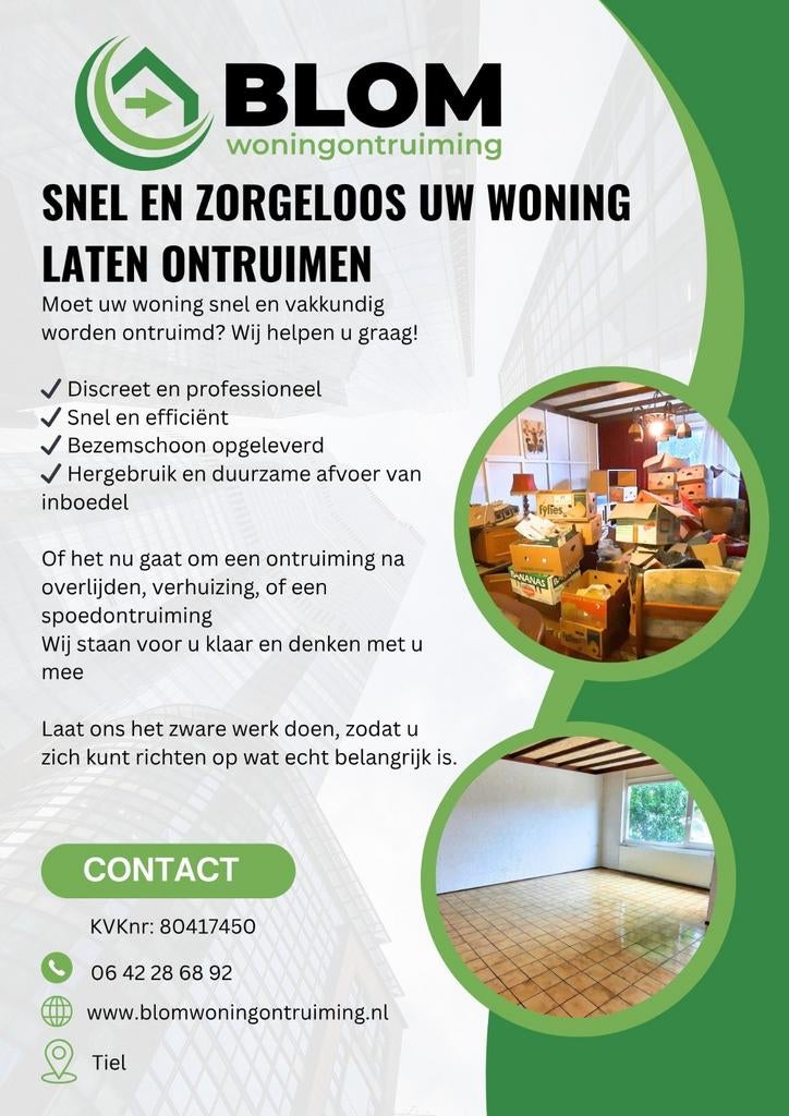 Snel en vakkundig uw woning laten ontruimen, Ophalen