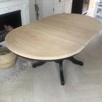 XXXL uitschuifbare bolpoot eettafel in landelijke style, Huis en Inrichting, 100 tot 150 cm, Eikenhout, 200 cm of meer, Ophalen of Verzenden