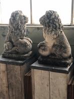 Antiek. Franse tuinbeelden/leeuwtjes steen, Ophalen