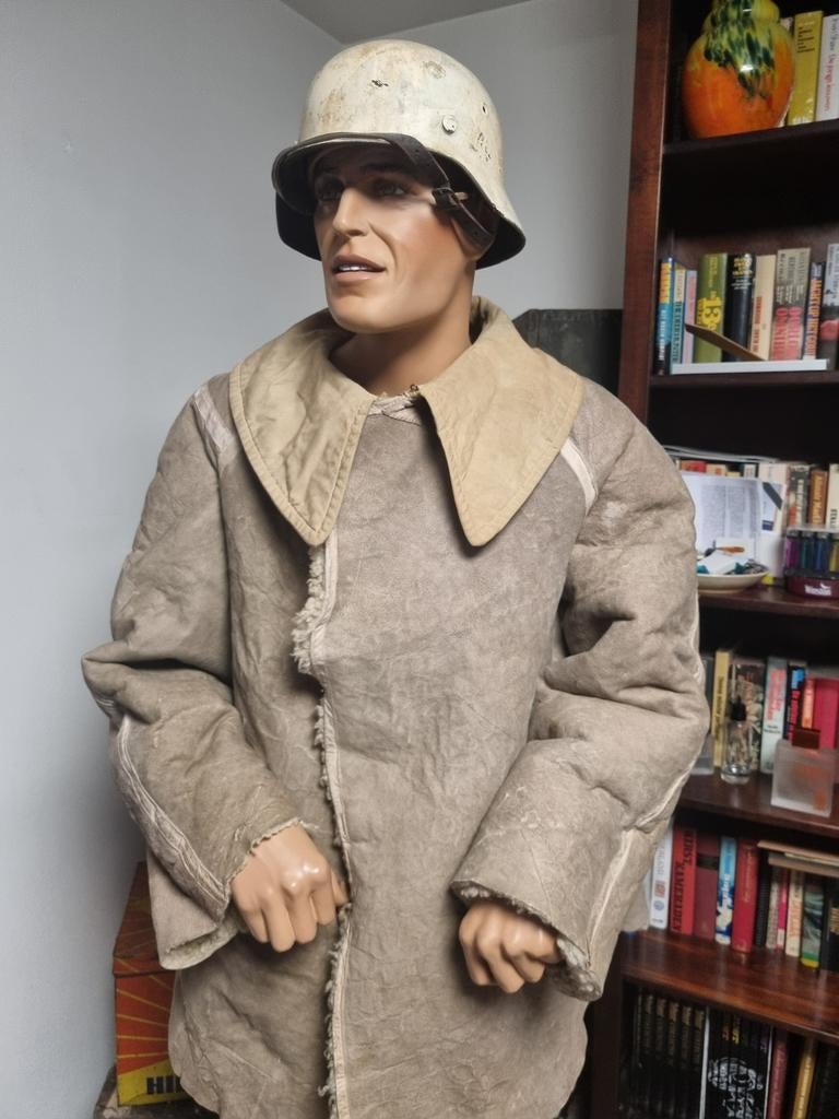 Duits WOII schapenvacht jas oostfront oa XX en Luftwaffe, Ophalen of Verzenden, Duitsland, Kleding of Schoenen