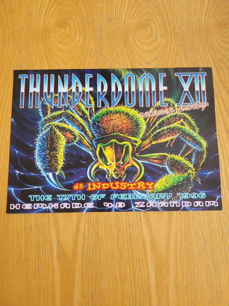 Thunderdome 12 release party flyer ( hardcore gabber ), Ophalen of Verzenden
