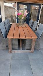 Prachtige 6 persoons tuinset, Ophalen, Gebruikt, Wicker, Stoel