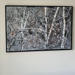 Abstract schilderij handgeschilderd met baklijst 80 x 120 cm, Ophalen, Schilderij, 75 cm of meer