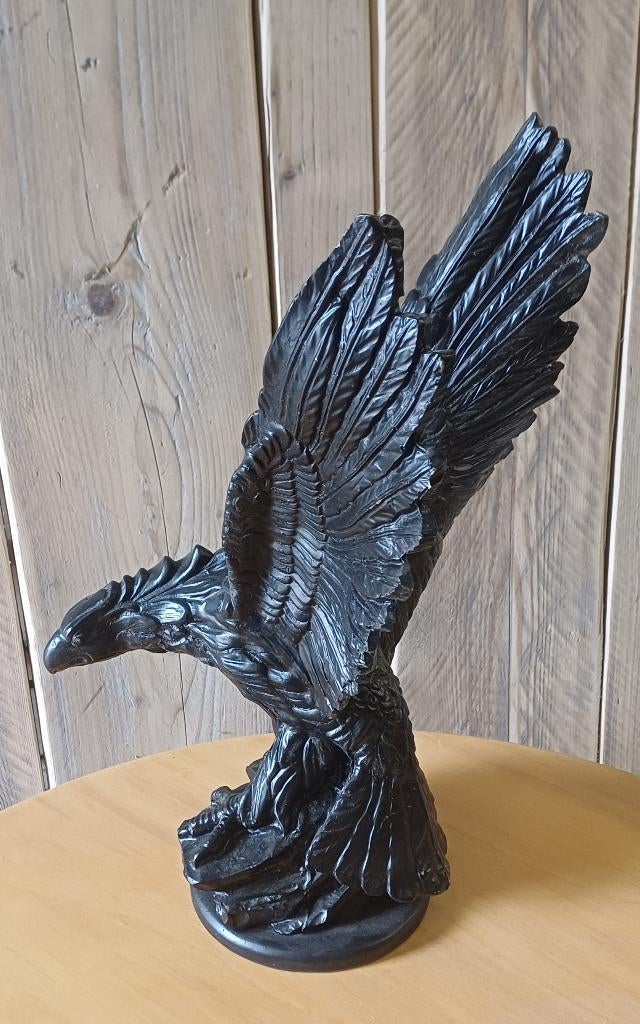Beeld adelaar arend roofvogel 40cm hoog, Ophalen, 20 - 50 cm, Beeld, Metaal