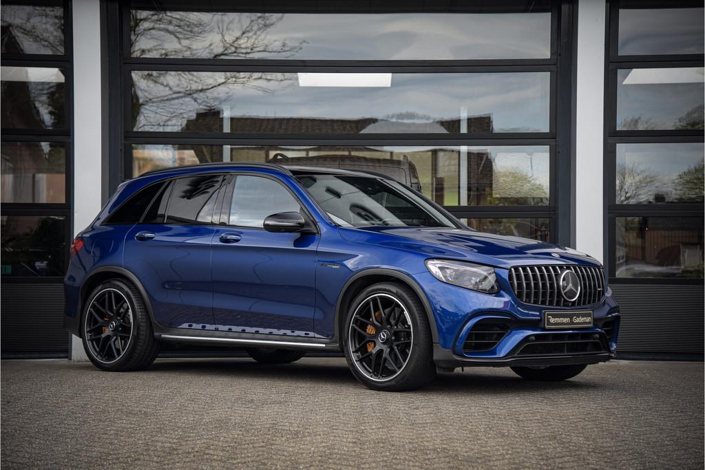 Mercedes-Benz GLC AMG 63 S 4MATIC+ (bj 2019, automaat), Auto's, Automaat, Gebruikt, 510 pk, Blauw