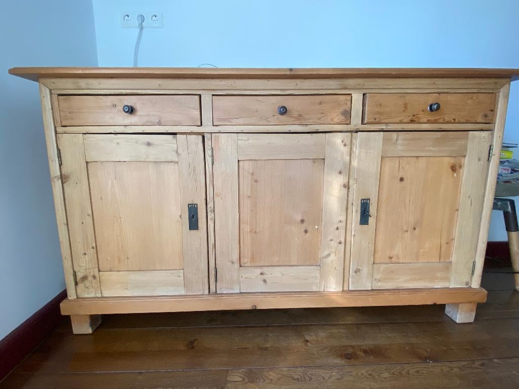grenen dressoir, Ophalen, Strak, Gebruikt, 150 tot 200 cm