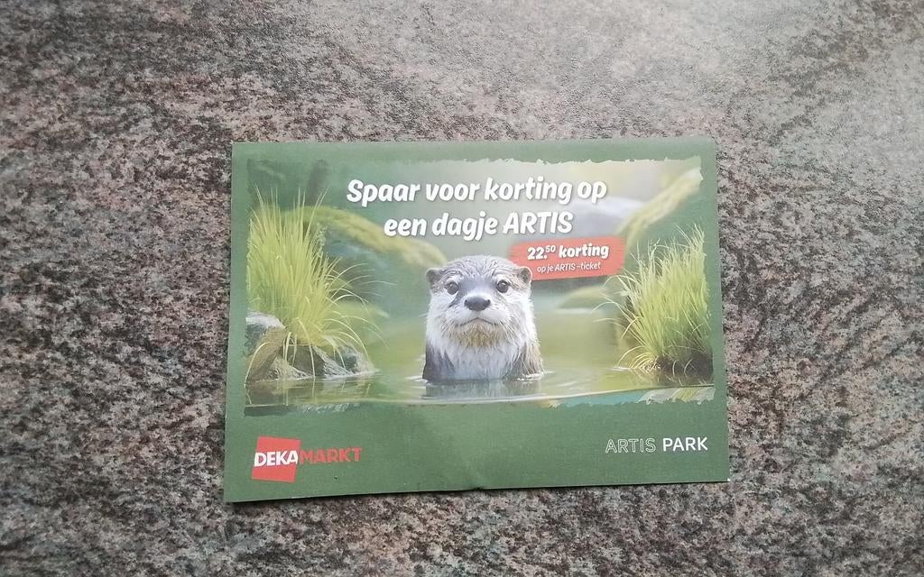 Spaarkaart ARTIS., Eén persoon, Ticket of Toegangskaart