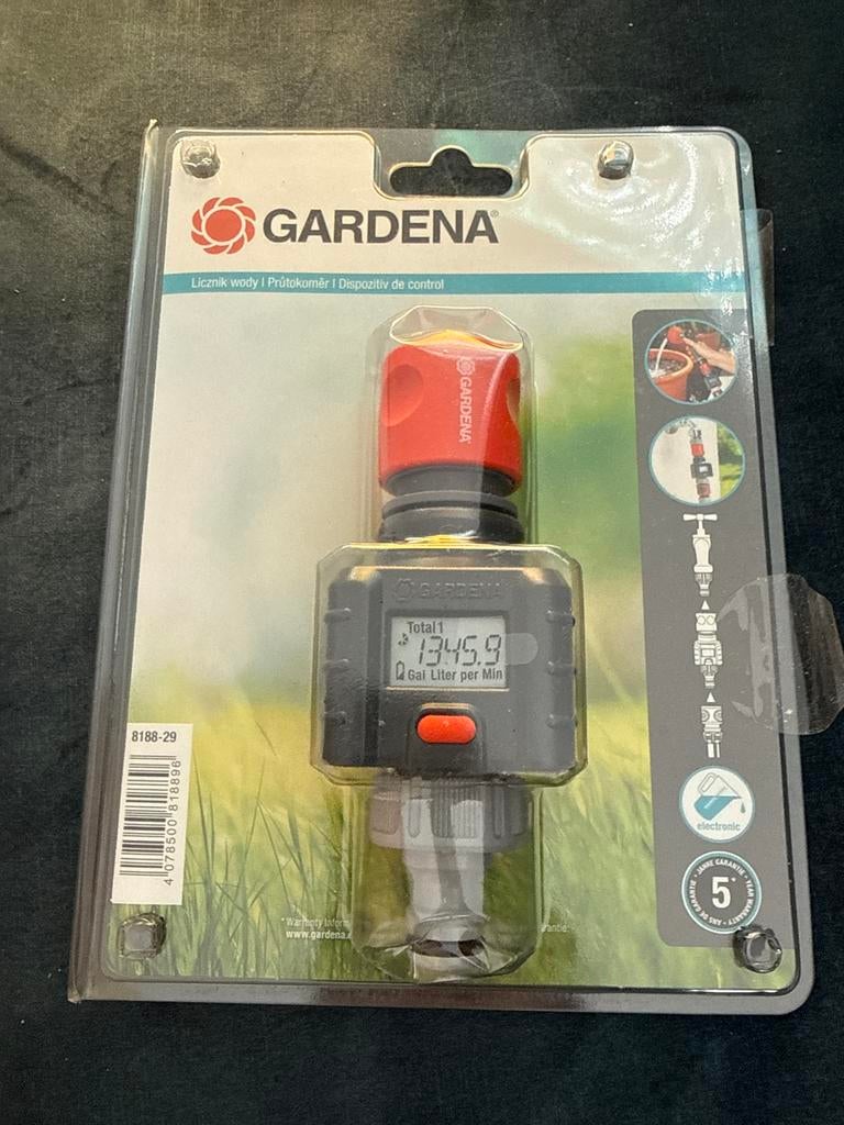 Gardena Watermeter - Nauwkeurige Waterverbruiksmeter, Tuin en Terras, Bewateringscomputers, Ophalen of Verzenden, Nieuw