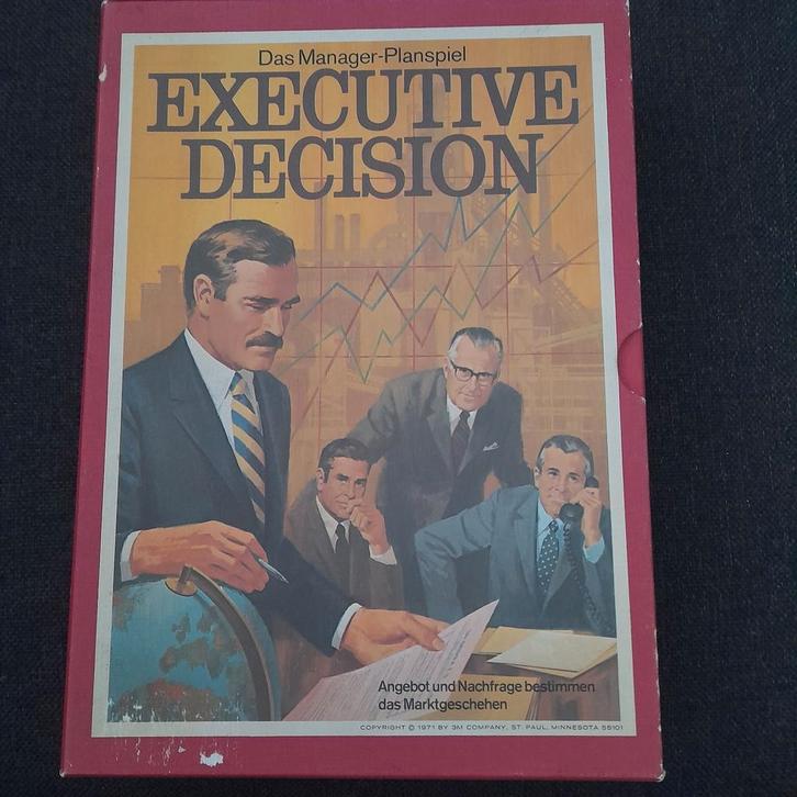 Executive Decision - Das Manager-Planspiel (3M) bookcase, Hobby en Vrije tijd, Gezelschapsspellen | Bordspellen, Gebruikt, Ophalen of Verzenden