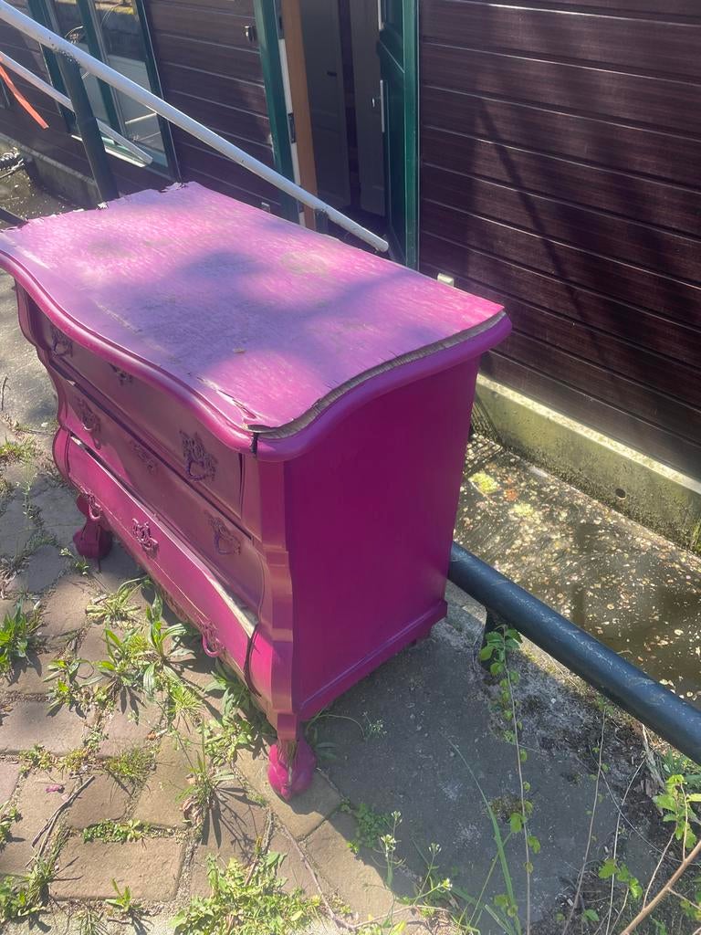 Buikkastje roze/paars - Perfect voor opknapbeurt, Antiek en Kunst, Ophalen