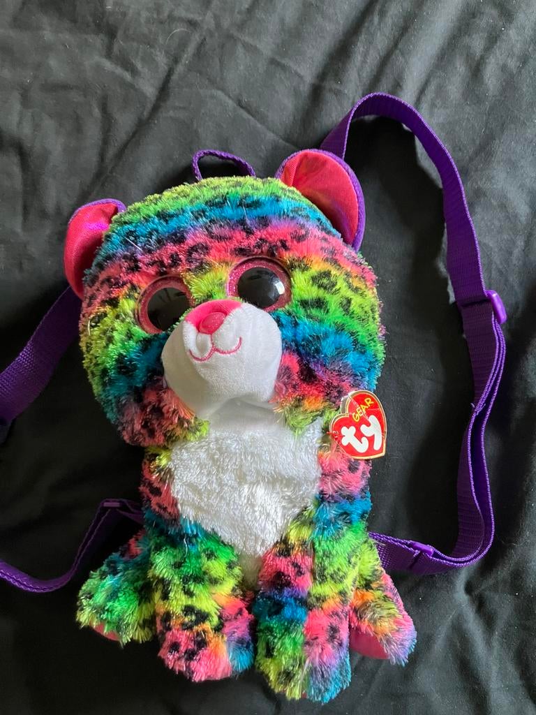 Nieuwe Ty Beanie Boo regenboog luipaard rugzak, Ophalen, Nieuw, Overige typen