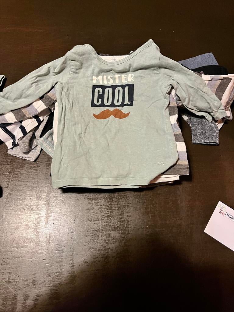 Pakket bovenkleding jongen lange en korte mouw mt 62 68, Ophalen of Verzenden, Gebruikt, Jongetje, Setje