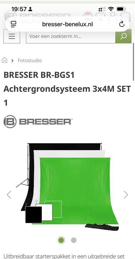 Complete Bresser Fotostudio Set - Ideaal voor Beginners, Audio, Tv en Foto, Fotografie | Fotostudio en Toebehoren, Ophalen of Verzenden