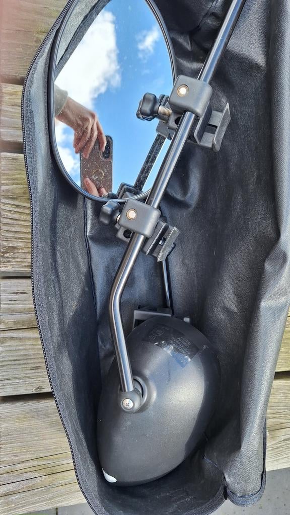 Milenco caravan spiegels met opberghoes, Caravans en Kamperen, Caravan accessoires, Ophalen, Zo goed als nieuw