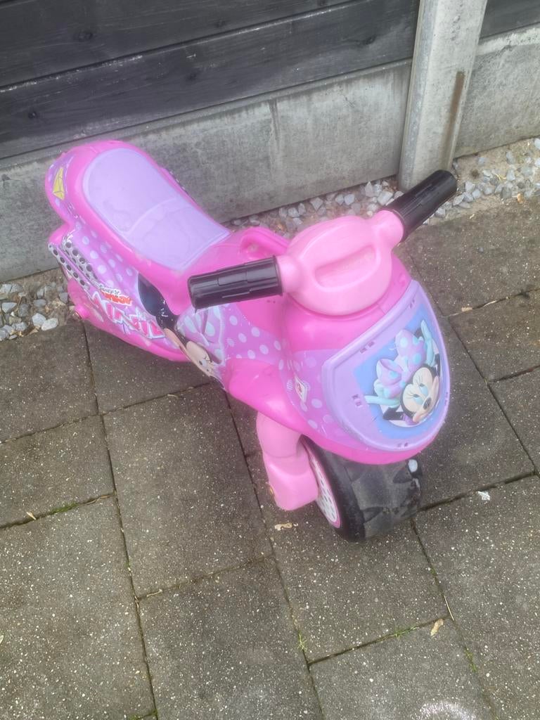Roze kinderloopmotor Minnie Mouse, Ophalen, Gebruikt, Loopfiets