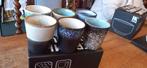 Hkliving kopjes ceramic 70s mug set van 6, Keramiek, Nieuw, Ophalen of Verzenden, Overige stijlen