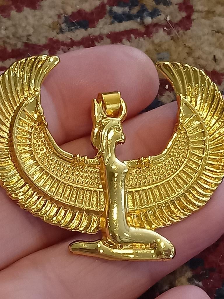 Prachtige Egyptische Hanger - Goudkleurig, Overige materialen, Overige voorstellingen, Nieuw, Ophalen of Verzenden