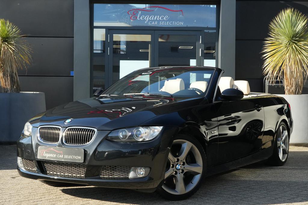 BMW 3 Serie Cabrio 335i High Executive 306pk Navigatie/Stoel, Auto's, BMW, Automaat, Lichtsensor, Achterwielaandrijving, Gebruikt