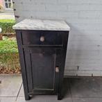 Prachtig antiek nachtkastje met marmeren blad, Antiek en Kunst, Antiek | Meubels | Kasten, Ophalen