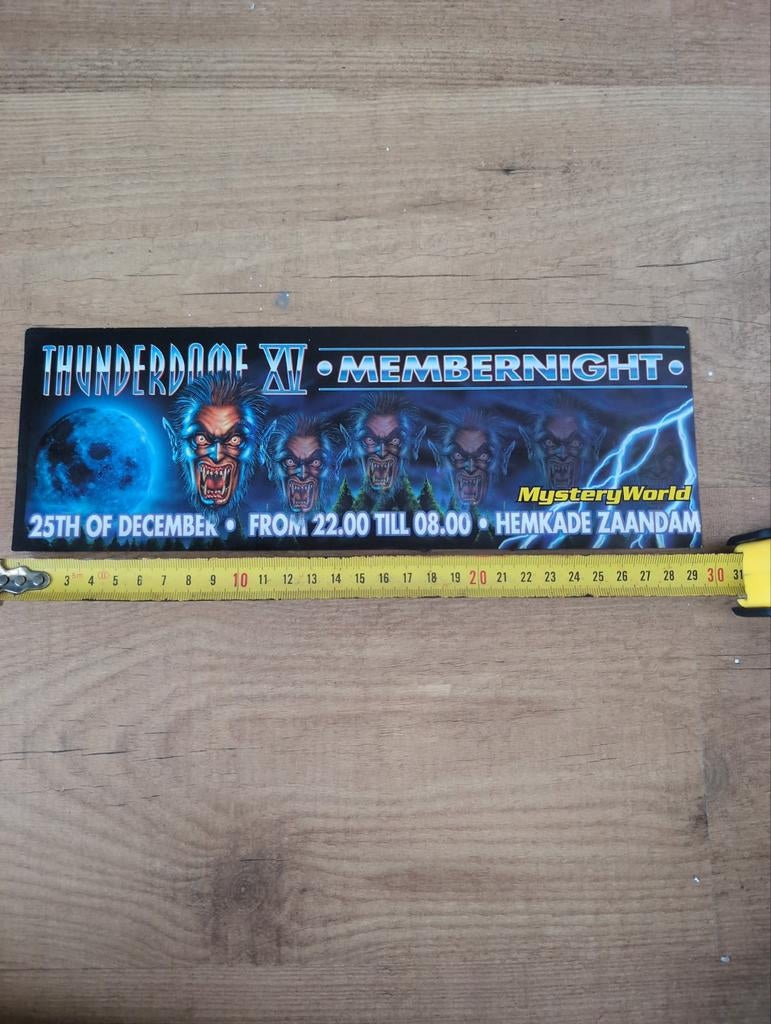 Thunderdome XV member night, Ophalen of Verzenden