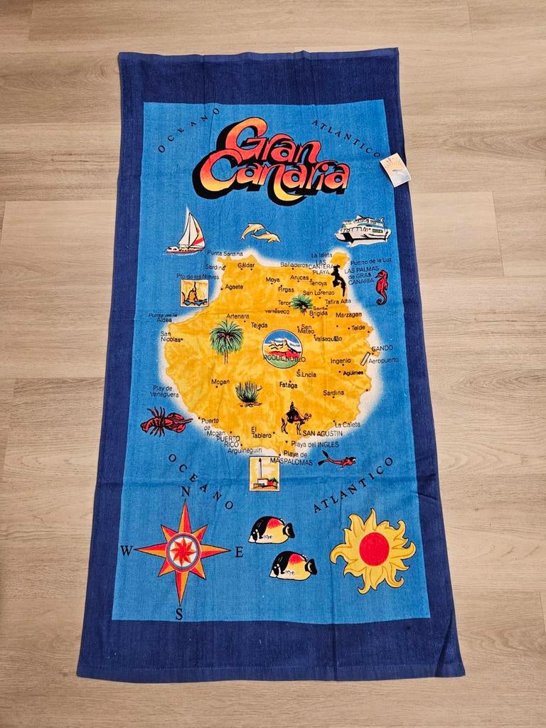 Badlaken Gran Canaria Nieuw, Ophalen of Verzenden, Nieuw, Blauw