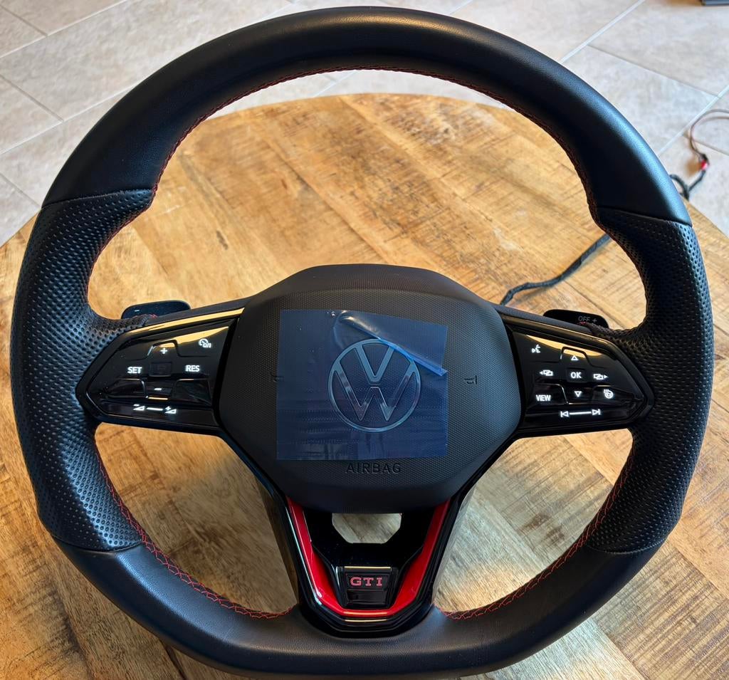 Compleet GTI en R-line MK8 touch stuurwiel incl montage, Ophalen, Gebruikt, Volkswagen