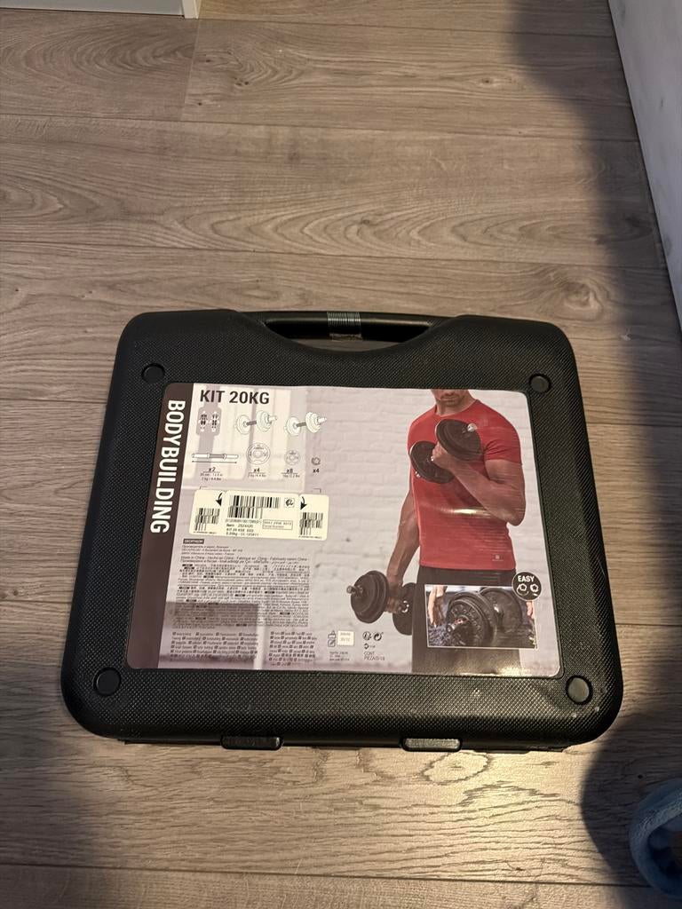 Gewichten set 20 kilo, Ophalen of Verzenden, Zo goed als nieuw, Armen, Halterset