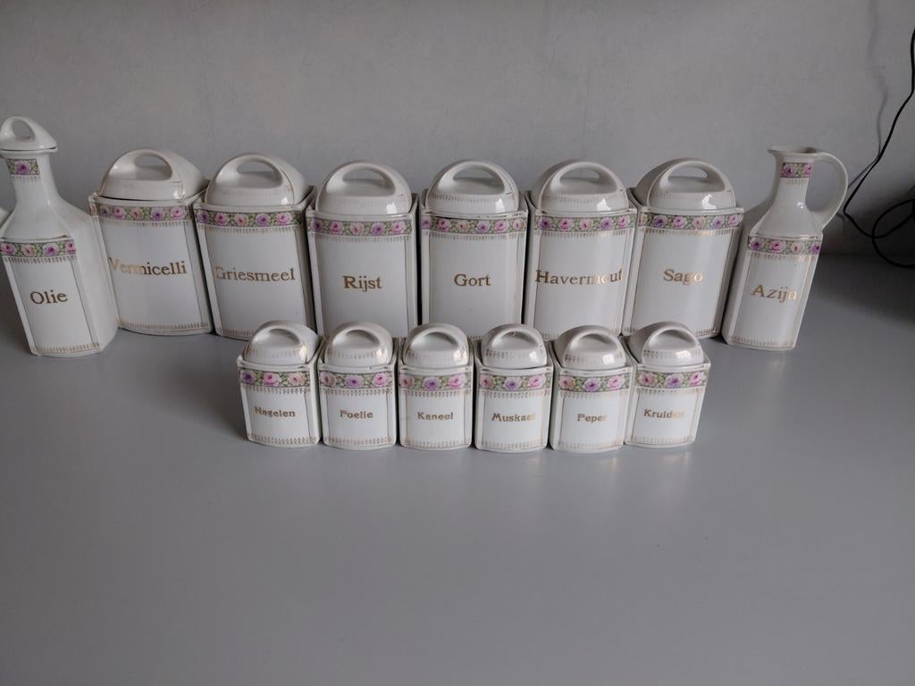 Antieke keuken voorraadpotten, Antiek en Kunst, Antiek | Keukenbenodigdheden, Ophalen of Verzenden