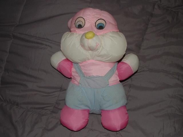 MOOI KONIJN PARACHUTESTOF ROZE/WIT MET FUCHSIA ARM, Ophalen of Verzenden, Nieuw, Overige typen