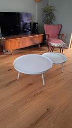 Salontafels wit, Gebruikt, 50 tot 100 cm, Rond, Minder dan 50 cm