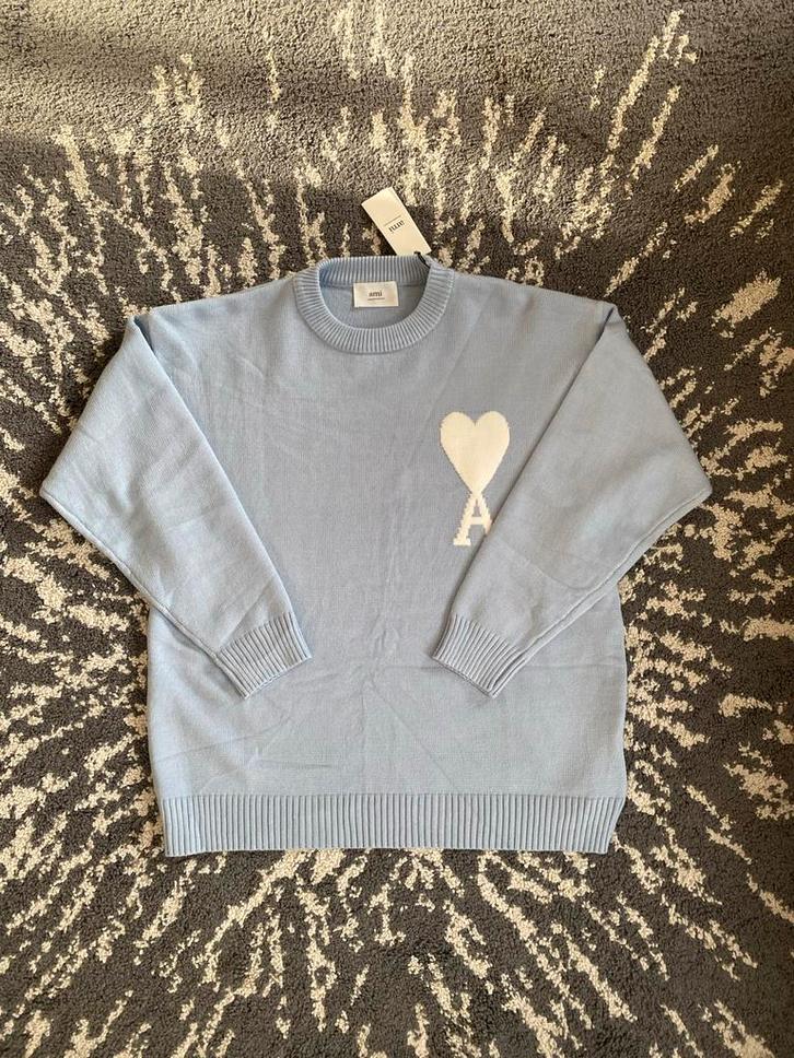 Ami Paris Ami Trui - Maat M, Kleding | Heren, Truien en Vesten, Nieuw, Maat 48/50 (M), Blauw, Ophalen of Verzenden