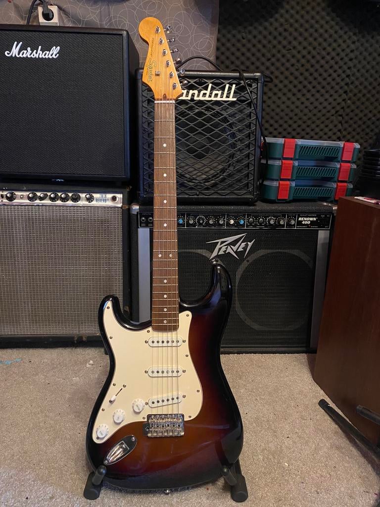 Squier Stratocaster Classic vibe 60’s linkshandig, Ophalen, Gebruikt, Solid body, Overige merken