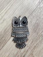 Antieke uil als sieraad, Overige materialen, Nieuw, Ophalen of Verzenden, Zilver